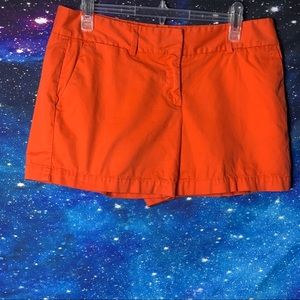 Loft- Orange Chino Shorts size 6